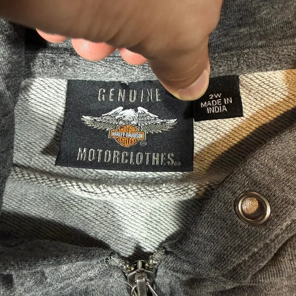 Harley davidson grey zip‎ up